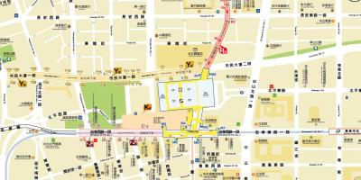Mapa de Taipei metro mall