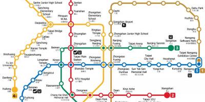 La estación de metro de Taipei mapa