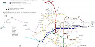Mapa de Taipéi de la estación del tav