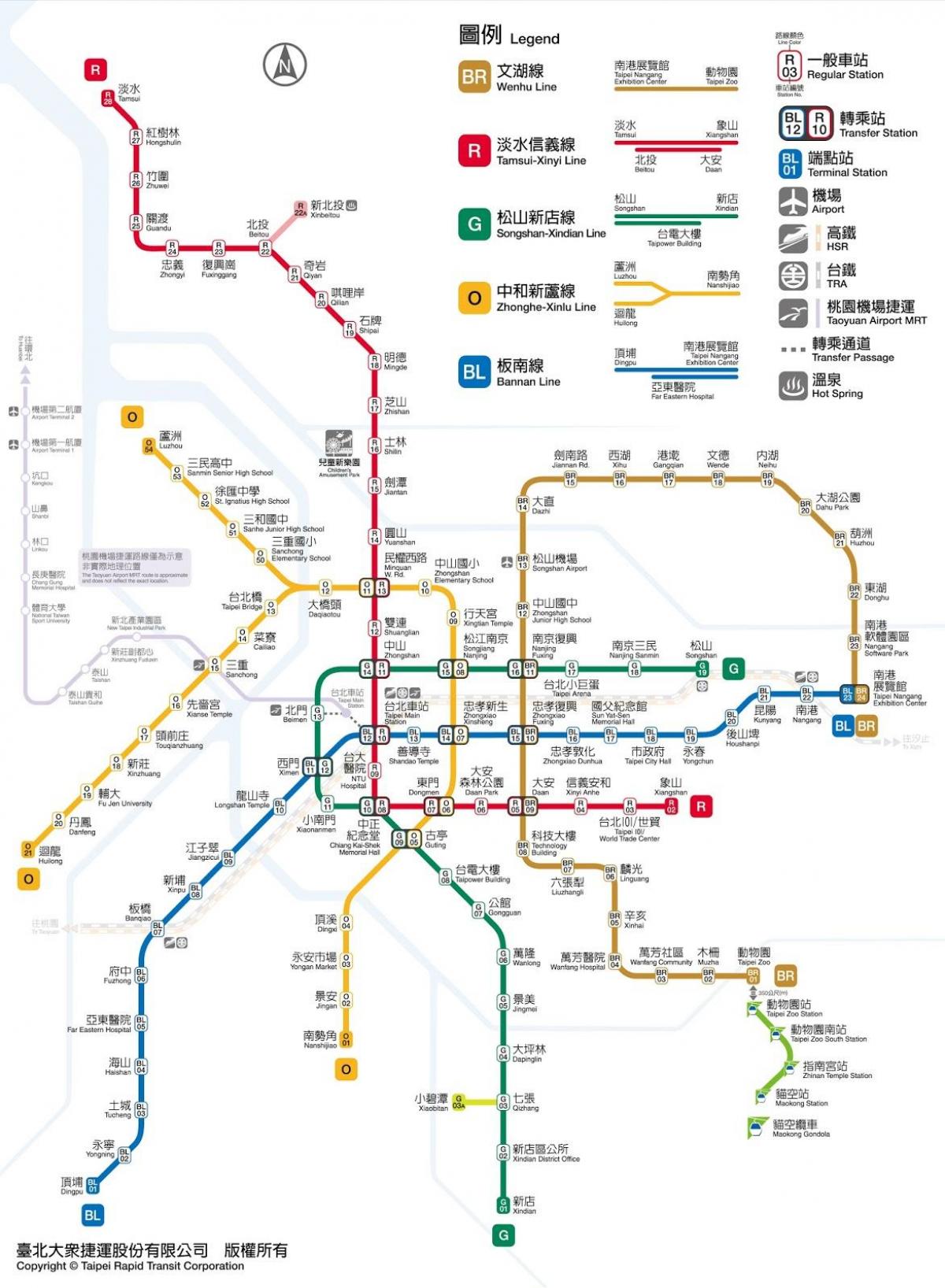 mapa de Taipéi jieyun