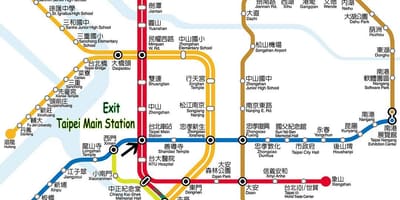 La estación principal de Taipei centro comercial subterráneo mapa