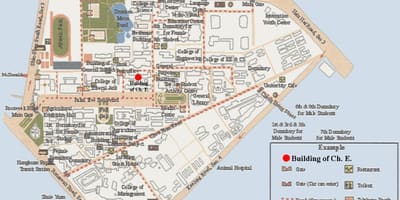 Universidad nacional de taiwán mapa del campus